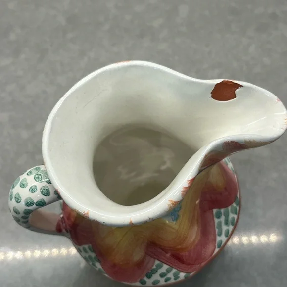 MacKenzie-Childs Multicolor Retired Keukenhoff Ceramic Pitcher - Picture 5 of 9